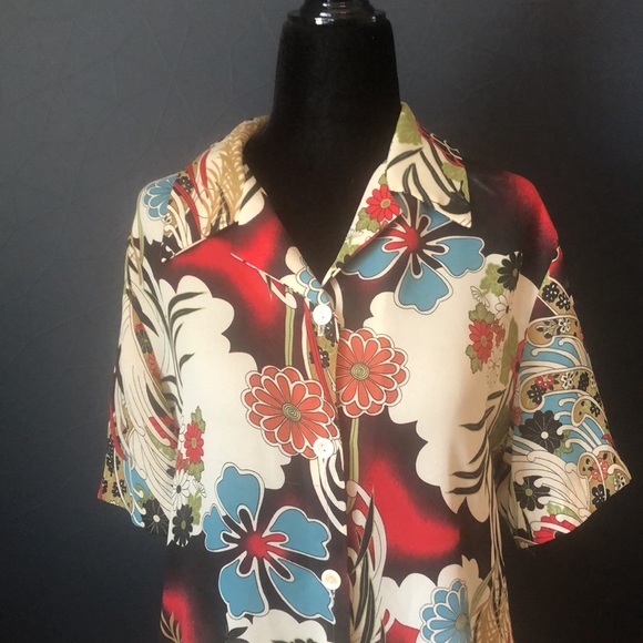VINTAGE floral/colourful blouse - Picture 2 of 10